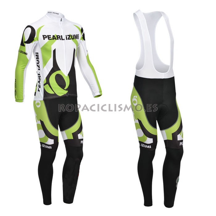 2013 Maillot pearl lzumi verde mangas largas tirantes